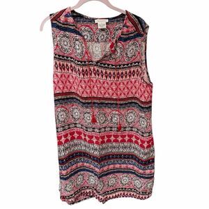 beachlunchlounge Multicolor Sleeveless Blouse
